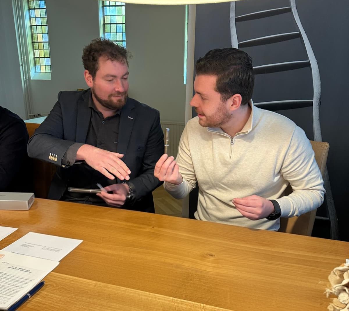 Collega's van TIS Risk Managers in overleg